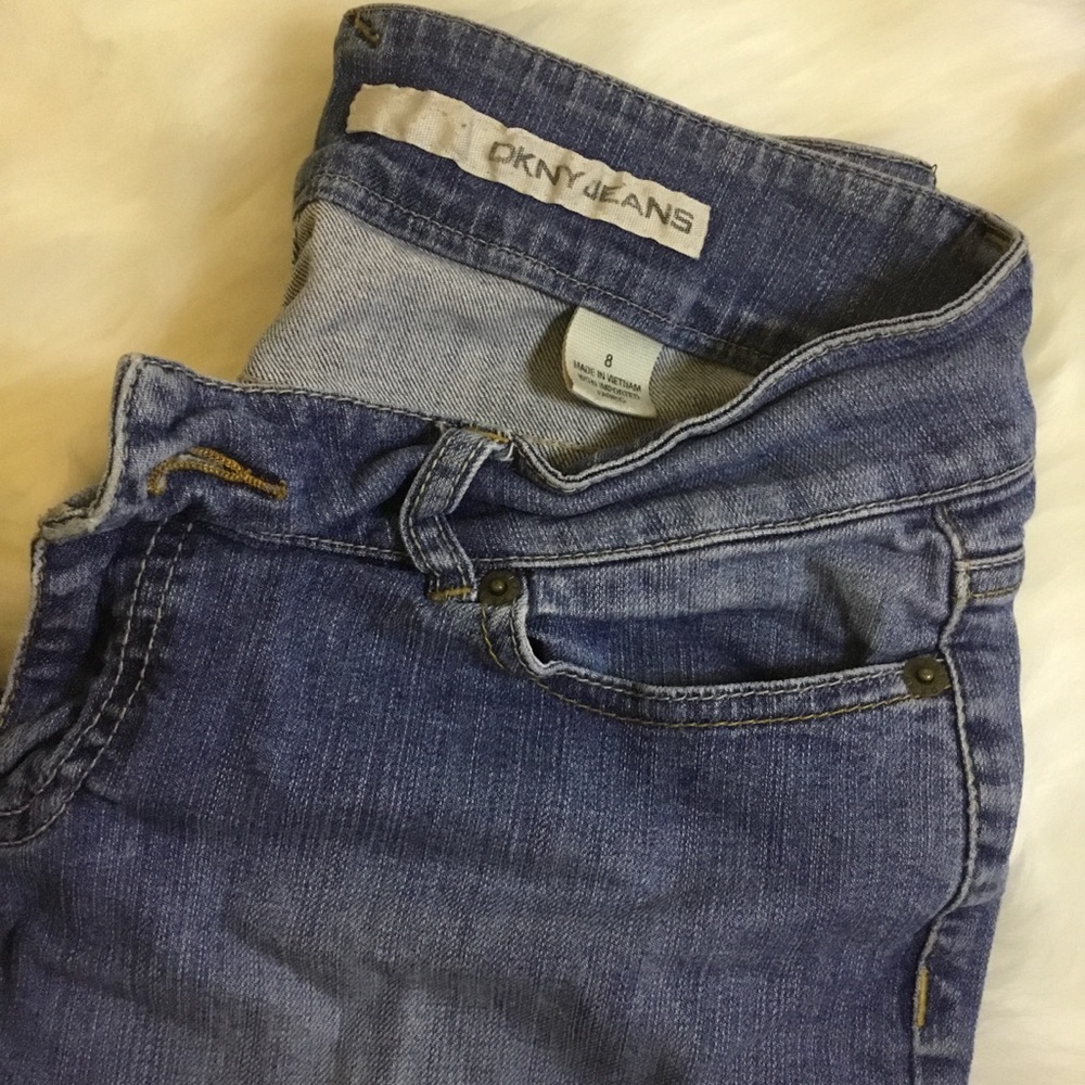 DKNY Below the knee length Jeans size 8